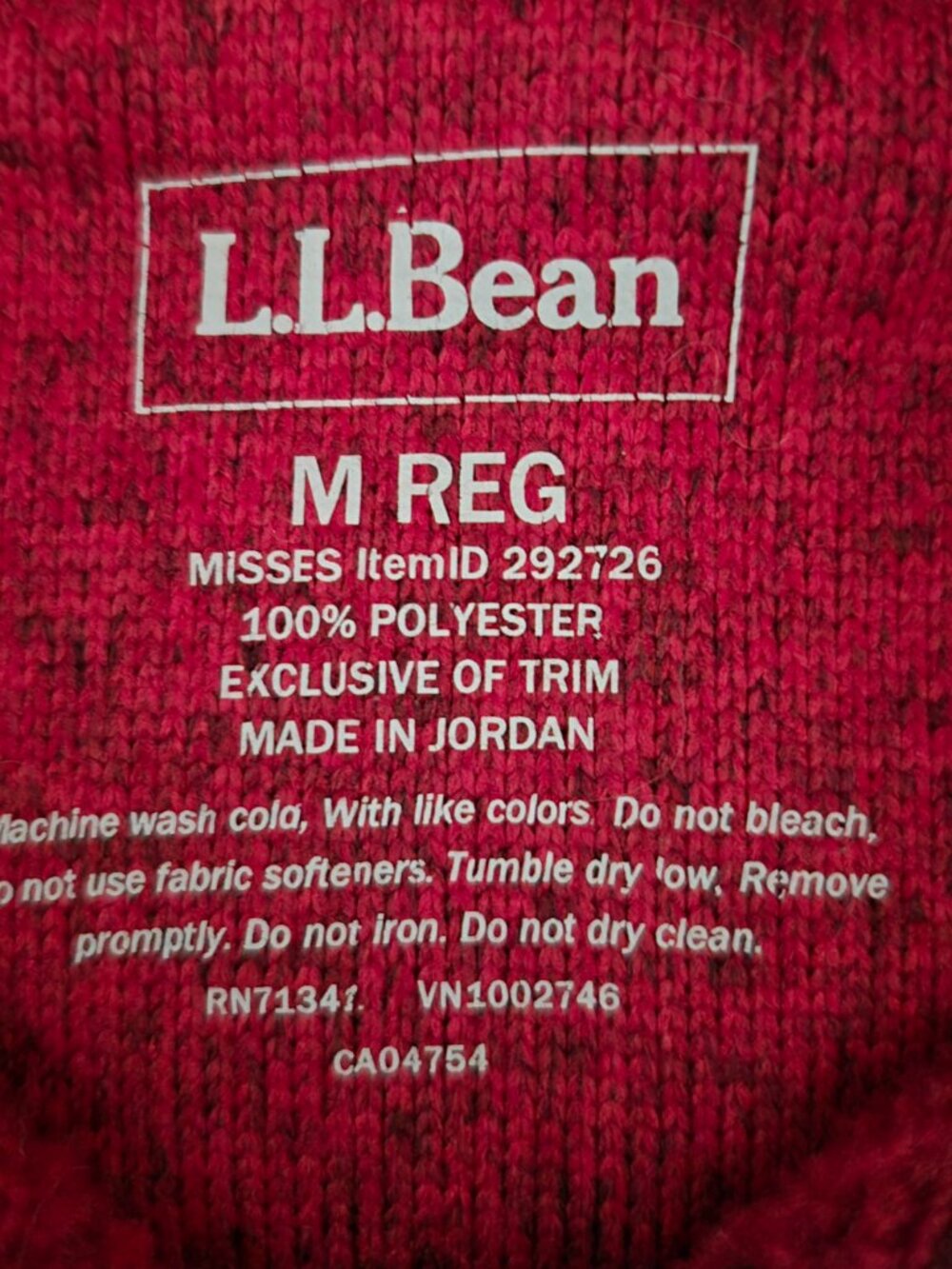 LL Bean Womens medium pullover jacket - Picture 2 of 3